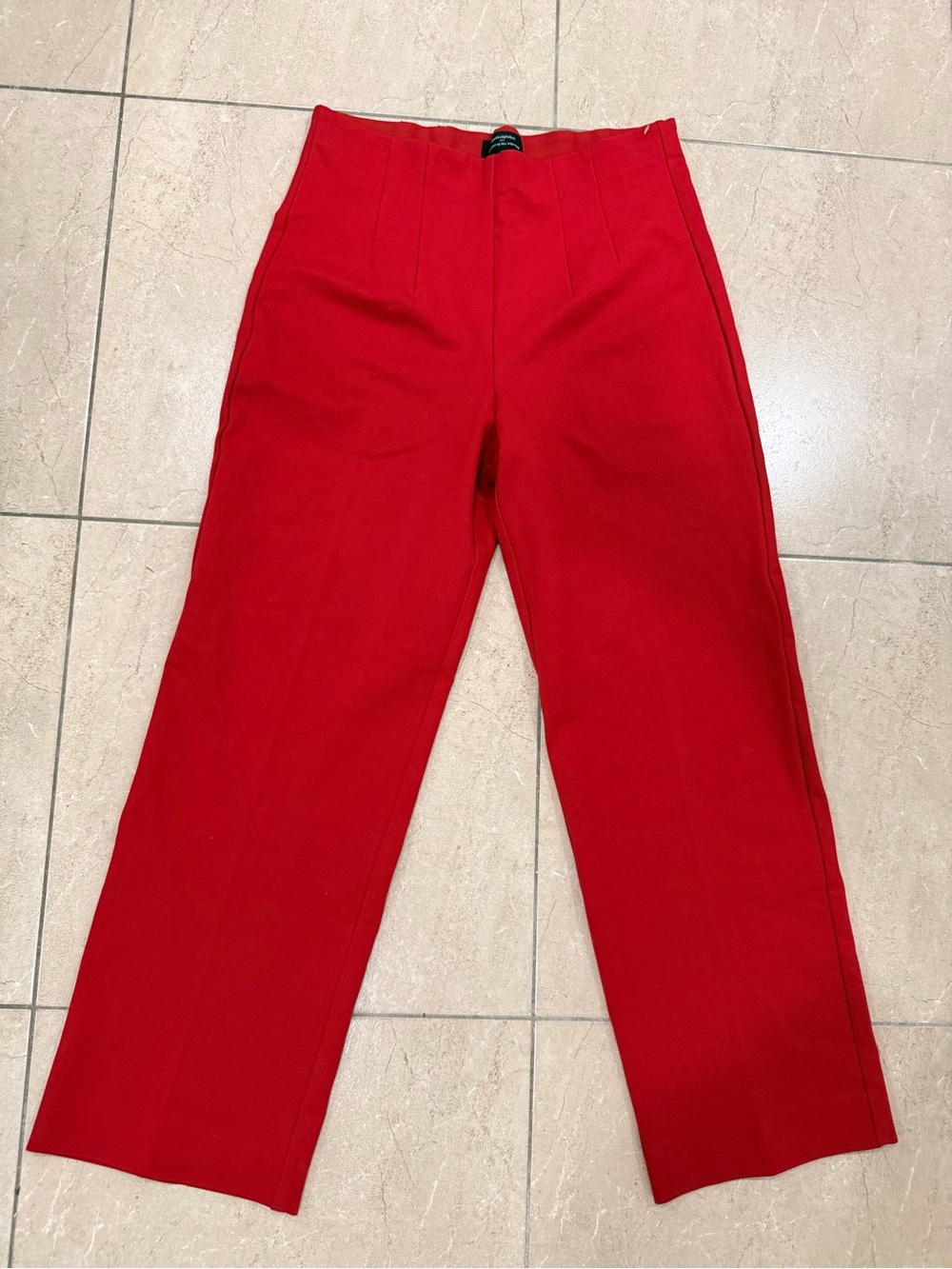 Banana Republic Red Straight Ultra High-Rise Pants
